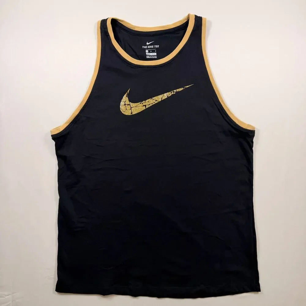 Nike Icon Clash Glam Dunk Women's Basketball Jersey Tank Top Black Gold